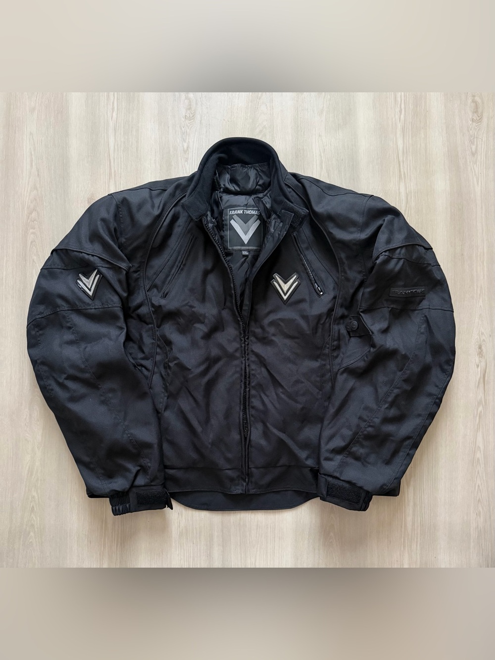 Frank Thomas Hyper Tec Motorcycle Jacket w/ Pads Sz 2XL